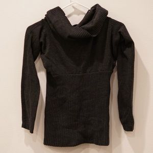 The Gap Cowl Neck Wool Sweater in Charcoal